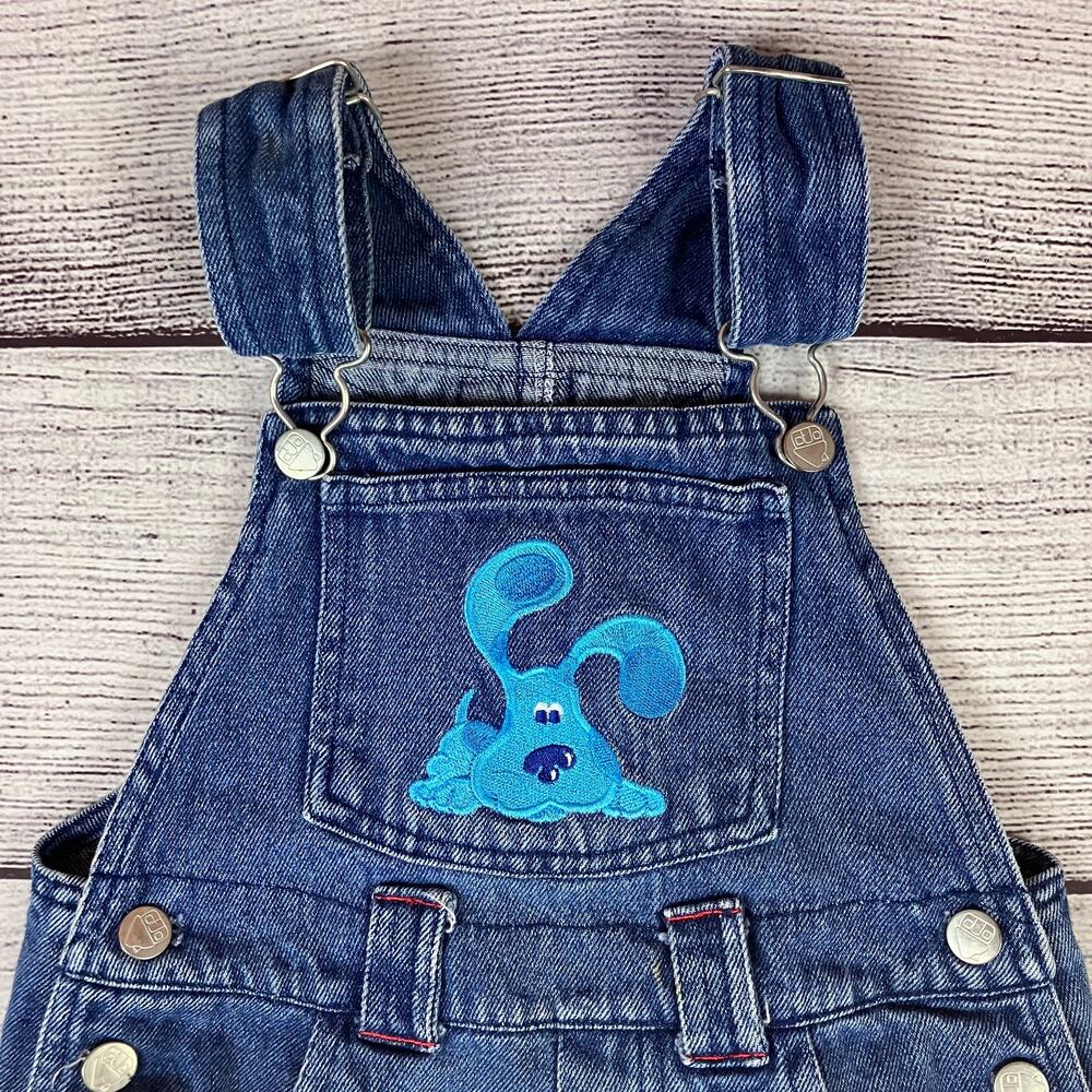 Vintage 2000 Blues Clues Denim Character Overalls - Picture 6 of 8